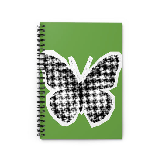 Butterfly Spiral Notebook - Ruled Line