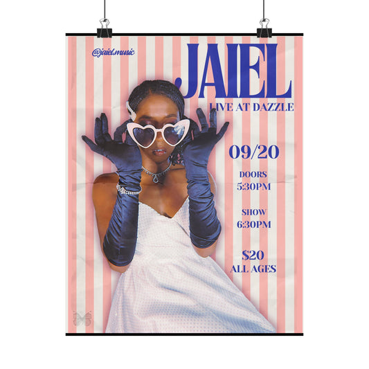 Jaiel Limited Edition Live Pink Matte Vertical Poster